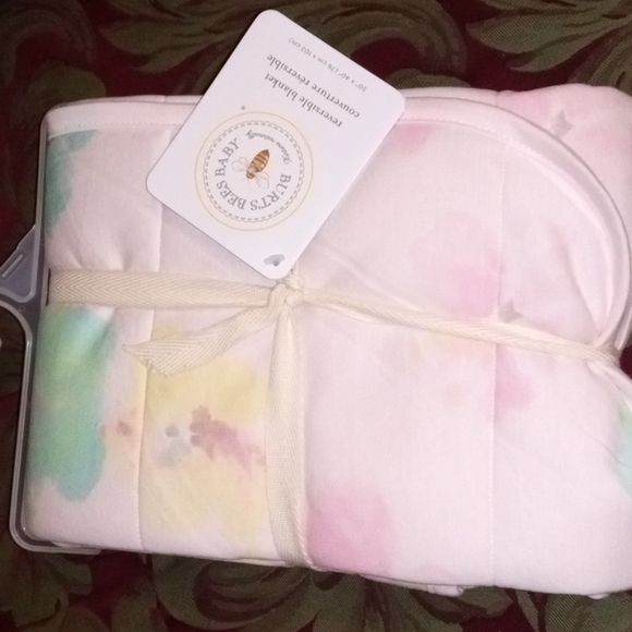 Burt's Bees Baby Other Burts Bees Reversible Baby Blanket Nwt